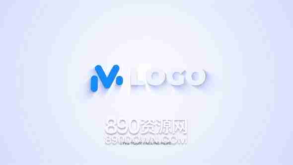 AE模板优雅干净的立体编制logo标志企业品牌形象支持手机竖版
