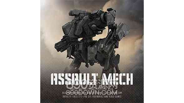 突击机甲战争机甲机器人科幻电影游戏音效素材Bluezone-Corporation ASSAULT MECH - ROBOTIC WAR UNIT SOUND EFFECTS