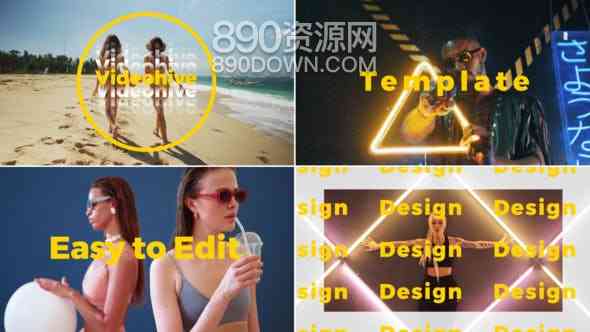 AE模板时尚现代简约视频相册幻灯片宣传片头制作